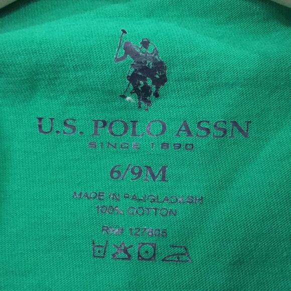 U.S. Polo ASSN Baby Boy Sz 6-9M Pocket Tee‎ Bodysuit Embroidered Logo - Picture 3 of 7